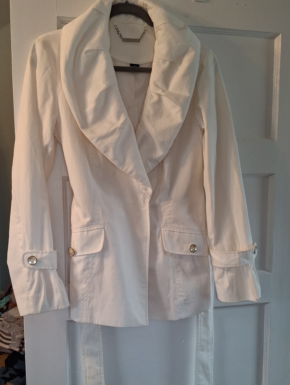 White Black Label Women's Cream Tailored Blazer Jacket